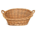 Oval Wicker Gift Baskets (17 1/2"x13"x4 1/4")